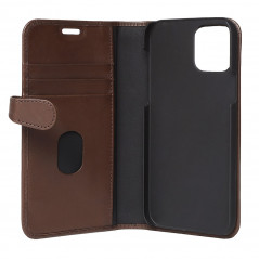 Fodral och skal - Buffalo Magnetiskt 2-i-1 Plånboksfodral i äkta läder till iPhone 12 / 12 Pro