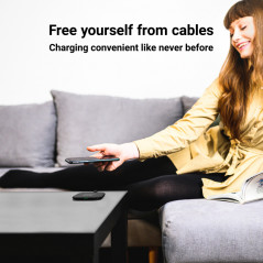 Trådlös laddare mobiltelefon - GreenCell AirJuice 15W trådlös Qi-laddare med snabbladdning