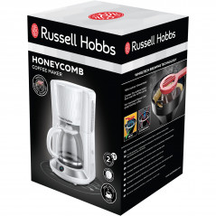 Kaffekokare och espressomaskin - Russell Hobbs Honeycomb kaffebryggare 1,25 liter (vit)