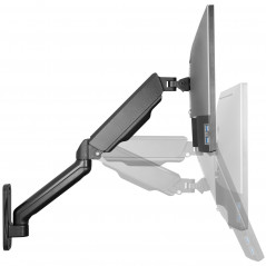 VESA-fäste till skärm - Monitorarm och väggfäste med gasfjäder för skärm 17-32" (45 cm längd)