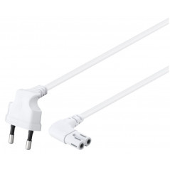 Strömkabel dator - Apparatkabel vinklad i flera längder - Bra till Sonos*
