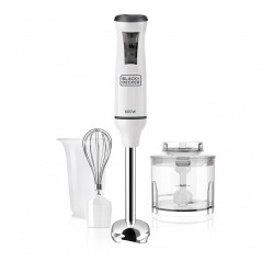 Blender & mixer - Black+Decker Stavmixer med tillbehör, 20 hastigheter och Turbo, 600 Watt
