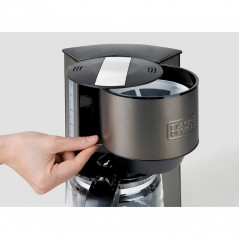 Kaffekokare och espressomaskin - Black+Decker Kaffebryggare med permanent filter 1,25L 870W