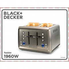 Brödrost - Black+Decker Brödrost 4 skivor 1960W