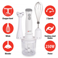 Blender & mixer - Alpina Stavmixer Set 250W (vit)