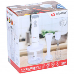 Blender & mixer - Alpina Stavmixer Set 250W (vit)