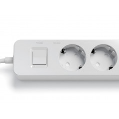 Grendosa - iiglo överspänningsskyddat grenuttag med 3 uttag och 2 USB + 1 USB-C