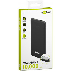Portabla batterier - Snabbladdande PowerBank 10.000mAh med QI, USB-C PD 18W, QC 3.0