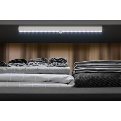 LED-lampa - Goobay batteridriven LED-lampa list med 20 LEDs och rörelsesensor (Kall vit)
