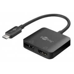 Skärmkabel & skärmadapter - USB-C Multiport-adapter för två skärmar som speglar varandra, HDMI & DisplayPort