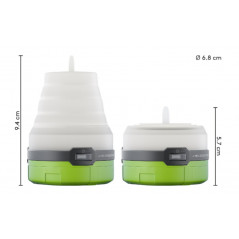 Utomhusbelysning - Campinglampa 3-i-1 med hopfällbar design och 4 ljuslägen