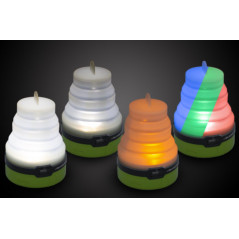 Utomhusbelysning - Campinglampa 3-i-1 med hopfällbar design och 4 ljuslägen