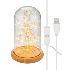 USB-prylar - Goobay USB-driven stämningsfull glaskupol med LED-belysning