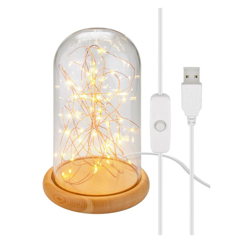 USB-prylar - Goobay USB-driven stämningsfull glaskupol med LED-belysning