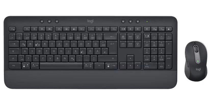 Logitech MK650 trådlöst tangentbord och mus med Logi Bolt och Bluetooth svart