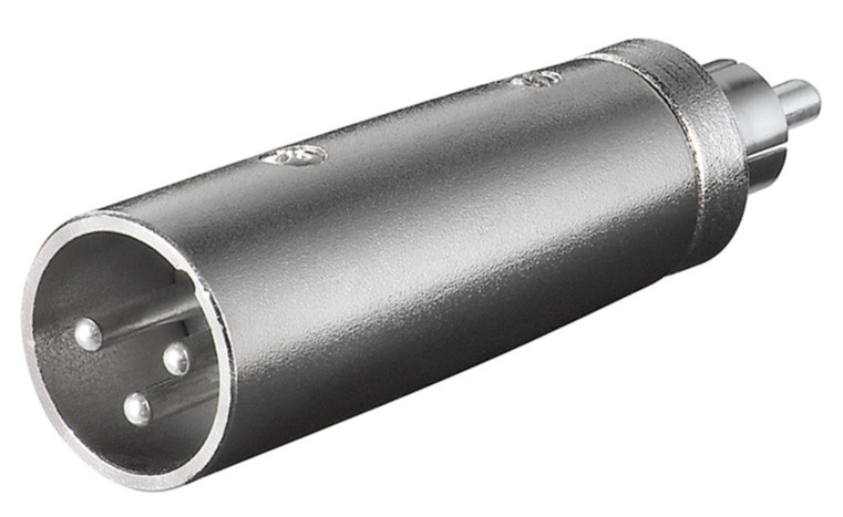 Ljudadapter RCA hane till XLR hane
