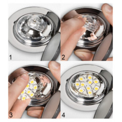 LED-lampa - LED-lampa spotlight sockel G4 2 Watt varmvit