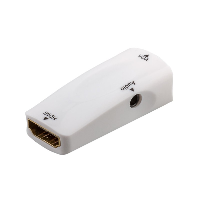 Skärmkabel & skärmadapter - HDMI till VGA-adapter med stöd för ljud