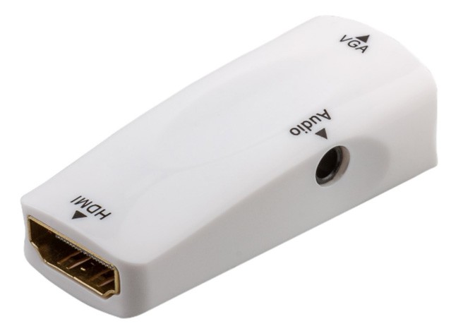 HDMI till VGA-adapter med stöd för ljud