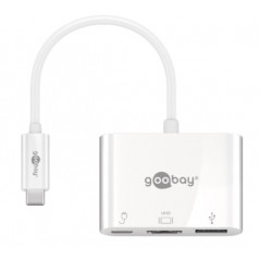 Skärmkabel & skärmadapter - USB-C Multiport till HDMI/USB-A med USB-C 60 W Power Delivery