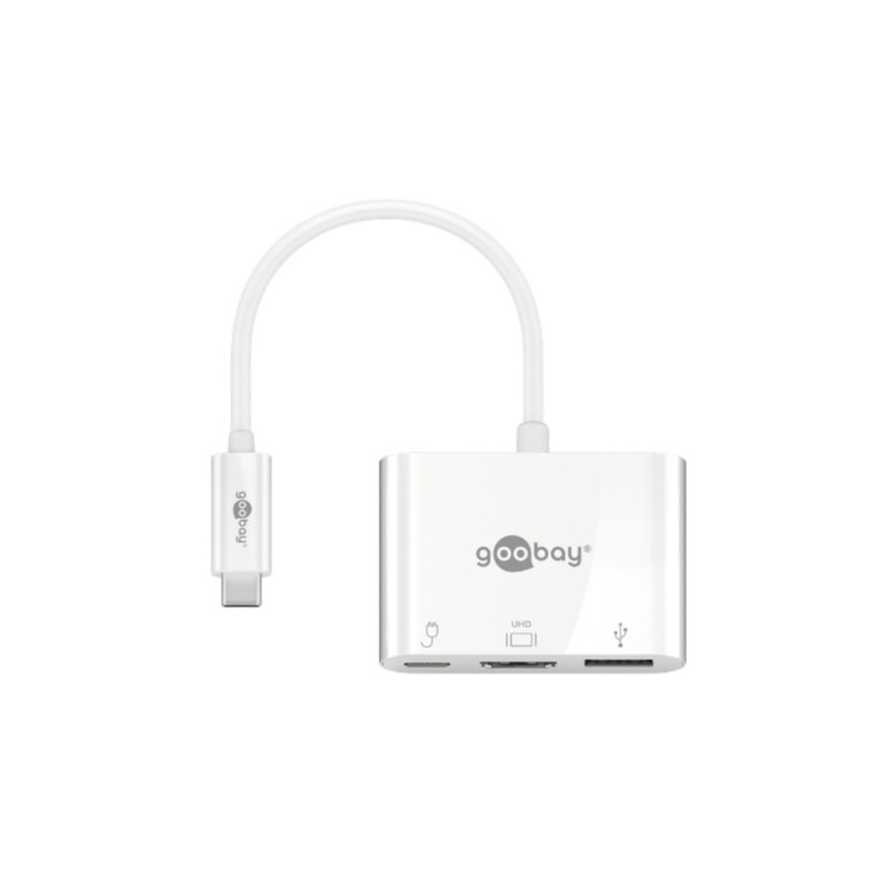 Skärmkabel & skärmadapter - USB-C Multiport till HDMI/USB-A med USB-C 60 W Power Delivery