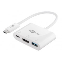 Skärmkabel & skärmadapter - USB-C Multiport till HDMI/USB-A med USB-C 60 W Power Delivery