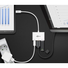 Skärmkabel & skärmadapter - USB-C Multiport till HDMI/USB-A med USB-C 60 W Power Delivery