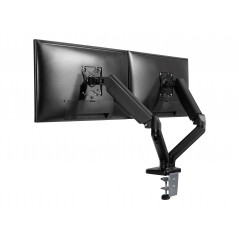 VESA-fäste till skärm - Monitorarm och skrivbordsfäste med gasfjäder för två skärmar 17-32" (45 cm längd)