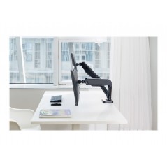 VESA-fäste till skärm - Monitorarm och skrivbordsfäste med gasfjäder för två skärmar 17-32" (45 cm längd)