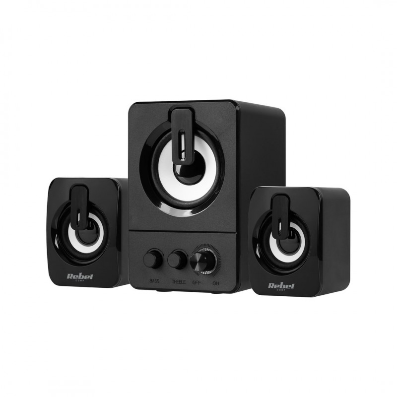 Datorhögtalare - Rebel 2.1 datorhögtalare med subwoofer