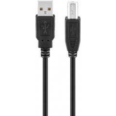 Goobay skrivarkabel & skärmhubbskabel i flera längder USB-A till USB-B
