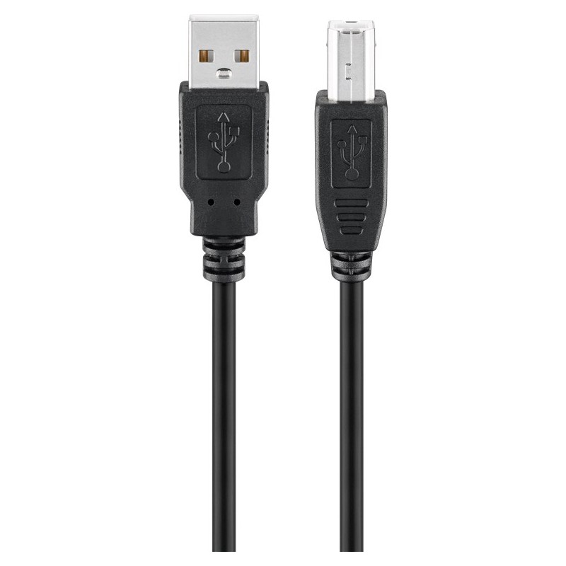 USB-kabel skrivare - Goobay skrivarkabel & skärmhubbskabel i flera längder USB-A till USB-B