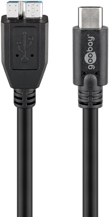 Goobay USB-C till USB Micro-B 3.0 SuperSpeed-kabel (0.6 meter)