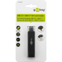 USB-C - USB-C och USB-A 3.0 minneskortläsare