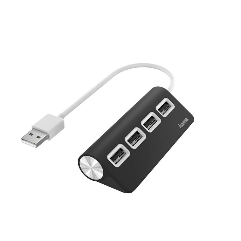 USB-kablar & USB-hubb - HAMA USB-hubb 4 portar 480 Mbit/s