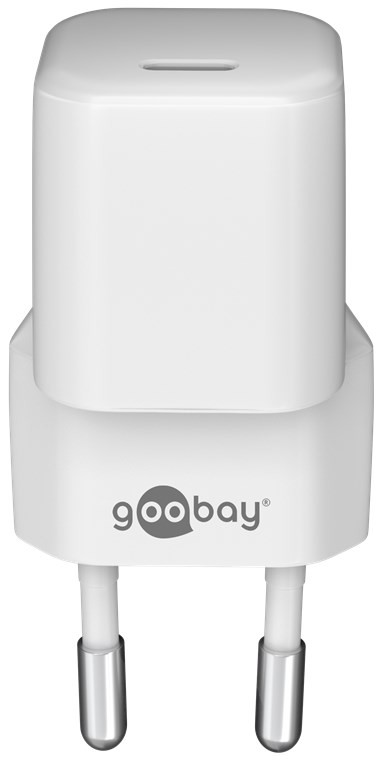 Snabbladdande GaN Nano strömadapter med USB-C PD 30W vit