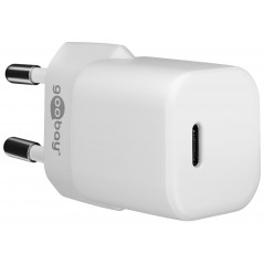 Snabbladdande GaN Nano strömadapter med USB-C PD 30W vit