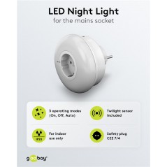 Nattlampa - Nattlampa LED med automatisk tändning