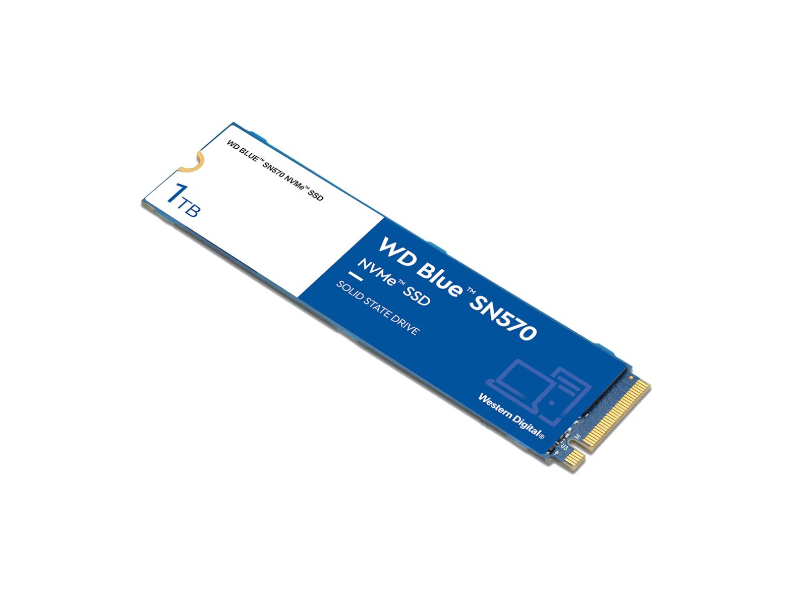 WD Blue SN570 1TB SSD NVMe M.2 2280 PCIe 3.0 x4 - WDS100T3B0C | Bil