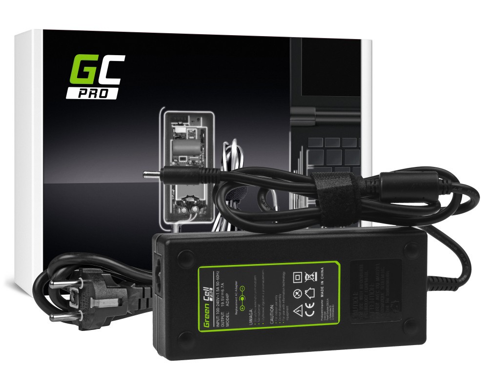 GreenCell Pro Dell-kompatibel 130W datorladdare round small pin (4.5-3.0mm)