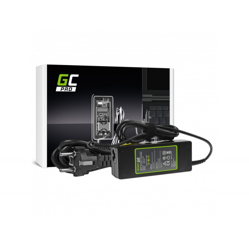 Asus & MSI laddare - GreenCell Pro Asus-kompatibel datorladdare 90W rund med pin (4.5mm x 3.0mm)