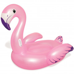 Uppblåsbar Pink Flamingo "Luxury" flytmadrass från Bestway