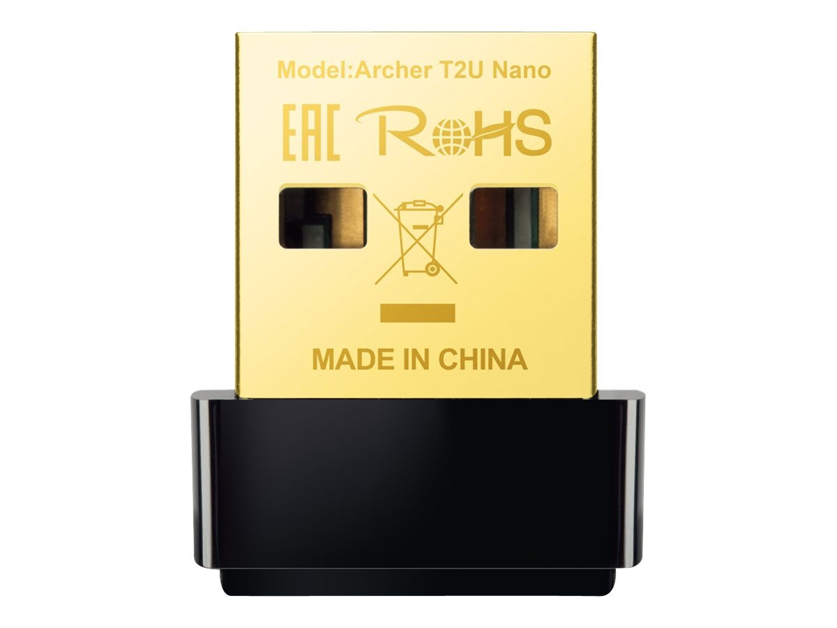 TP-Link T3U Nano AC1300 trådlöst WiFi USB-nätverkskort med Dual Band 2.4GHz/5GHz