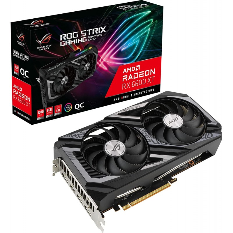 Begagnade grafikkort - Asus ROG Strix Radeon RX 6600 XT OC 8GB GDDR6 (beg)