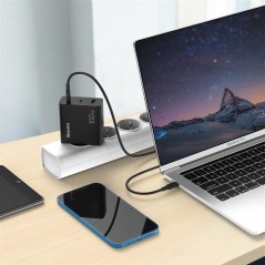USB-C Laddare - HuntKey 100W USB-C Universal GaN datorladdare