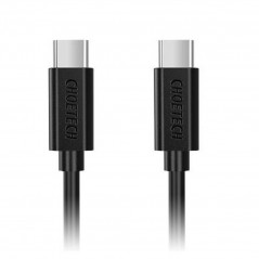 USB-C kabel - 2 meter USB-C till USB-C kabel (USB 2.0) 100W QC3.0 svart