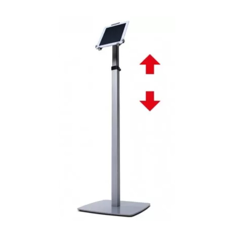 Surfplattetillbehör - Justerbart & Låsbart golvstativ ställ för 10" surfplattor som iPad 2018/2017 (6th/5th), Air 1/2 mm