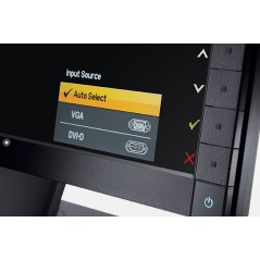 Skärmar begagnade - Dell 24-tums LED-skärm P2411H med USB-hubb med Ergonomisk fot (beg)