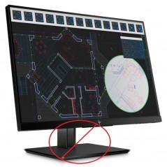 Skärmar begagnade - HP 24-tums Z Display Z24i G2 IPS-skärm (beg utan fot - kan köpas separat)