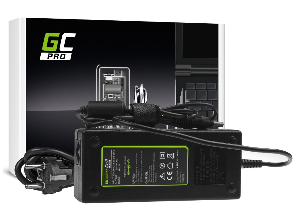 GreenCell Pro ASUS och MSI-kompatibel 120W datorladdare round (5.5mm x 2.5mm)